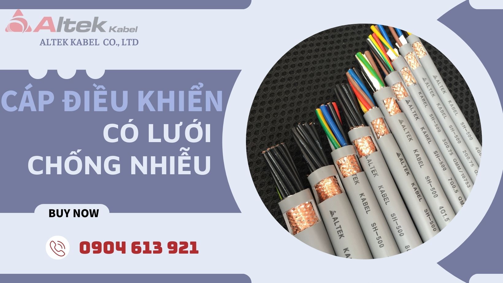 Cáp tín hiệu chống nhiễu 8 lõi 0.5/0.75/1.0/1.5mm