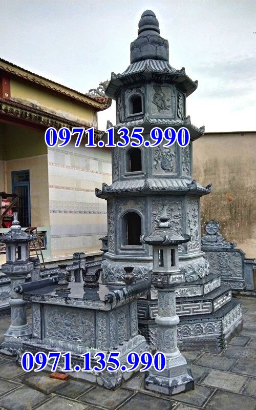 Mẫu mộ tháp đá tự nhiên nguyên khối đẹp bán tại Quảng Ngãi để tro cốt