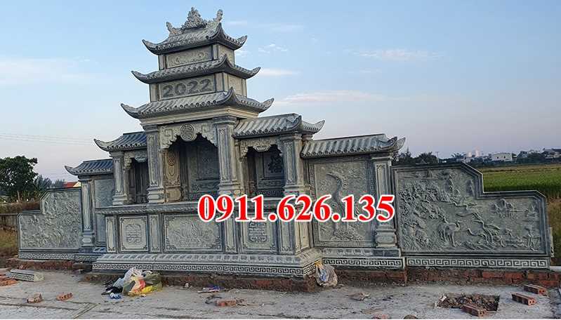 Mẫu lăng mộ đá tự nhiên nguyên khối đẹp bán tại TP HCM