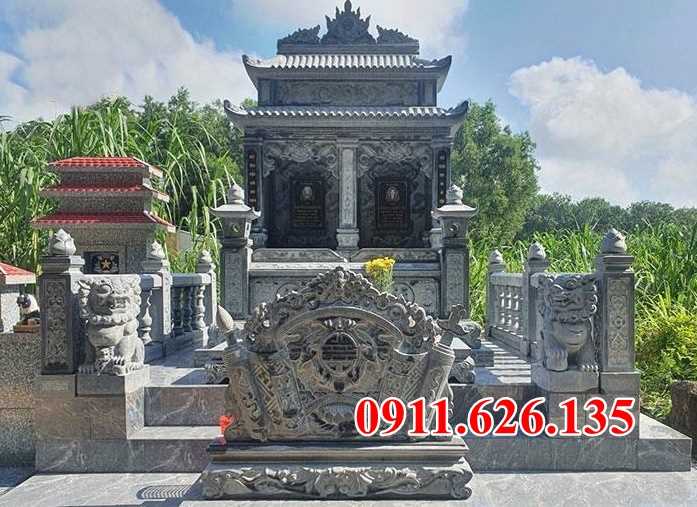 Mẫu lăng mộ đá tự nhiên nguyên khối đẹp bán tại TP HCM