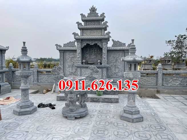 Mẫu lăng mộ đá tự nhiên nguyên khối đẹp bán tại TP HCM