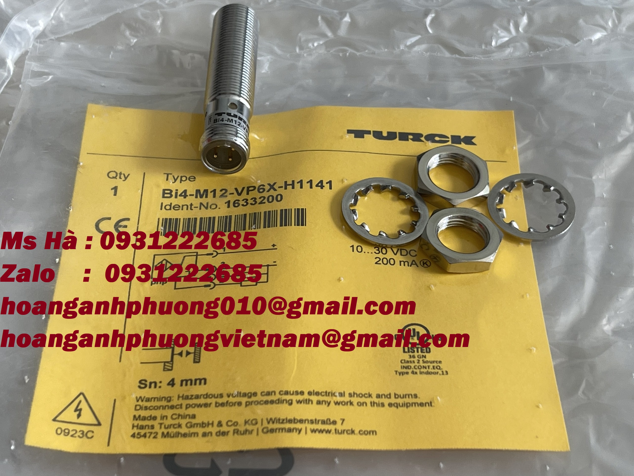 Bi4-M12-VP6X-H1141 dòng Turck - giá cạnh tranh - chính hãng sensor