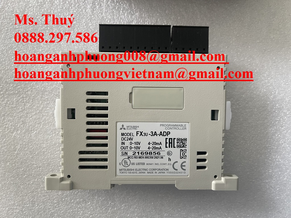 Module Analog Mitsubishi FX3U-3A-ADP  Nhập khẩu chính hãng