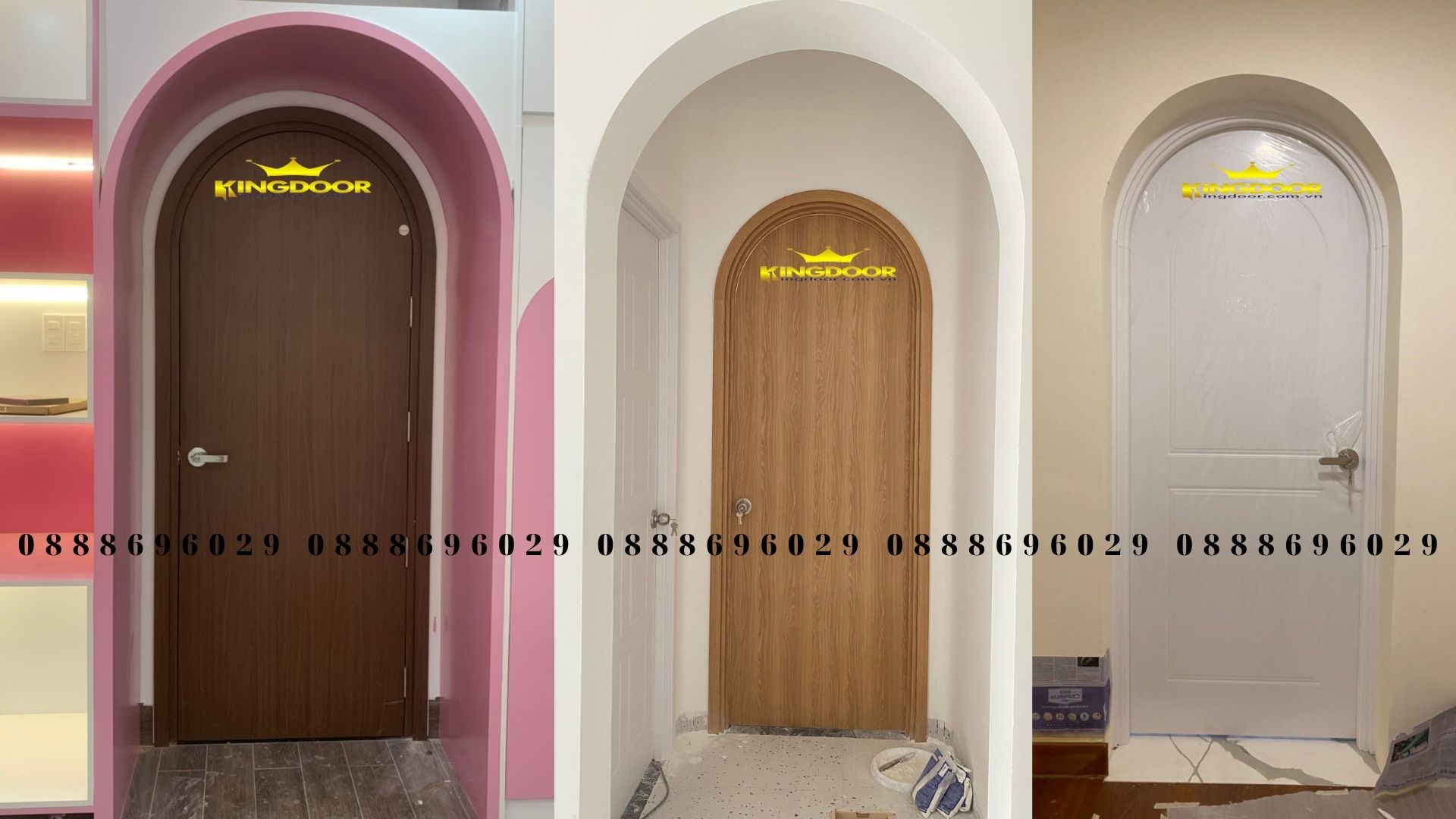 Cửa vòm composite lắp đặt Trảng Bom - Đồng Nai