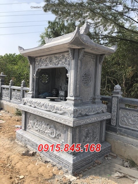 mẫu 521 cây hương đá thờ thần linh đẹp bà rịa vũng tàu am miếu khóm