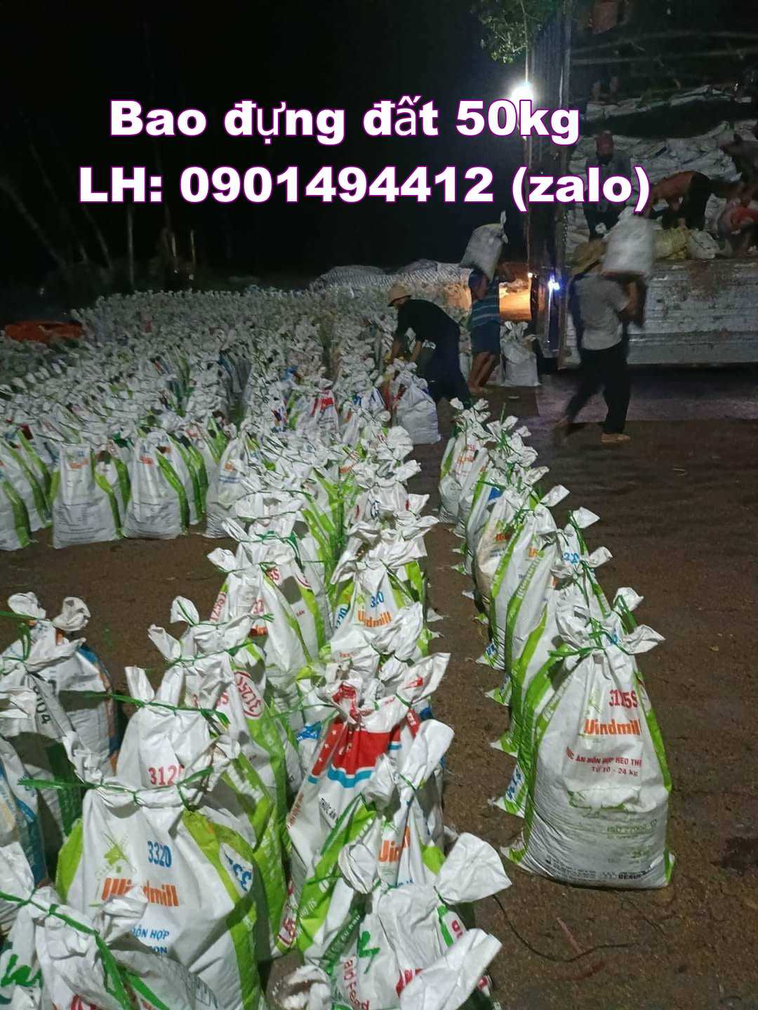 Bao đựng đất cát 50kg - Giao hàng nhanh chóng