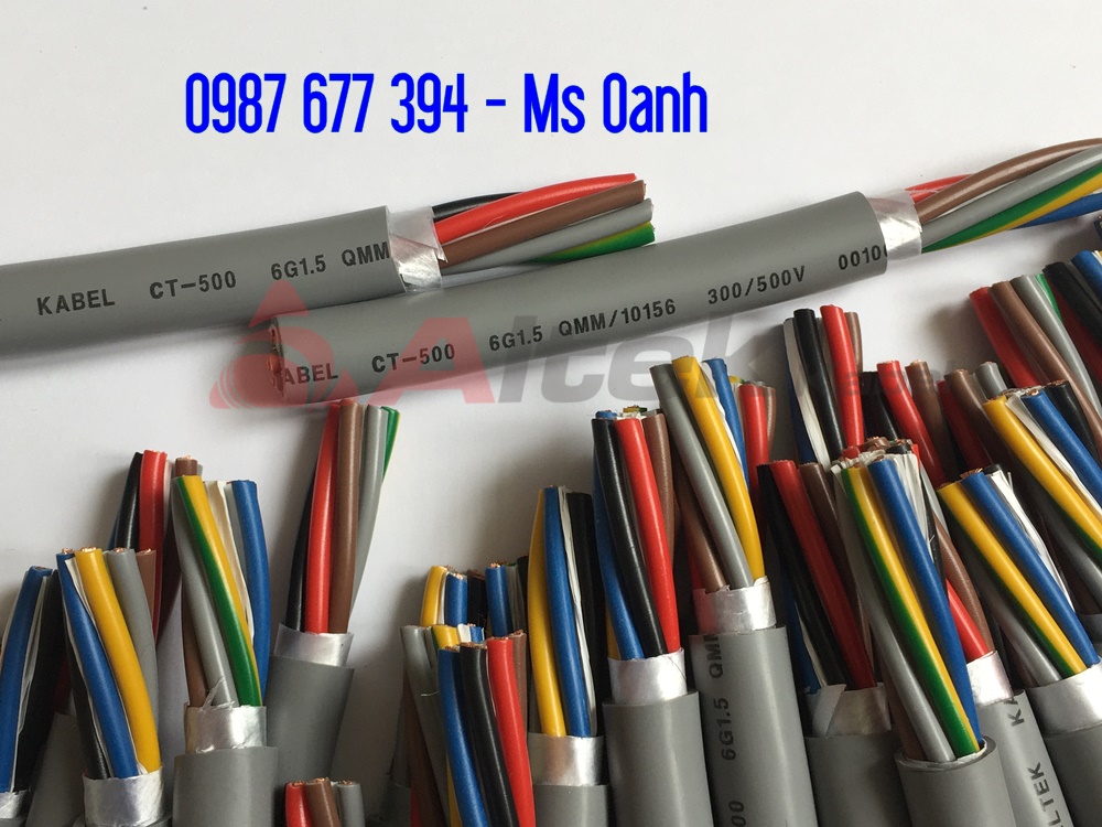 cáp tín hiệu có lưới chống nhiễu 6x0.5, 6x0.75, 6x1.0, 6x1.5