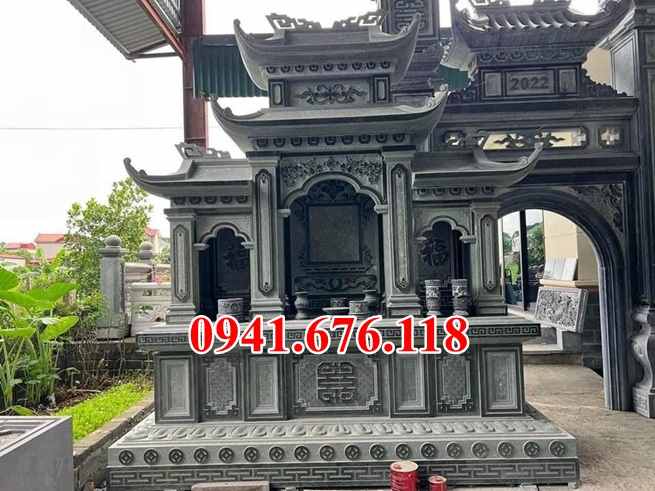 mẫu 499 lăng mộ ông bà bố mẹ ba má dòng bằng đá đẹp bán đồng tháp