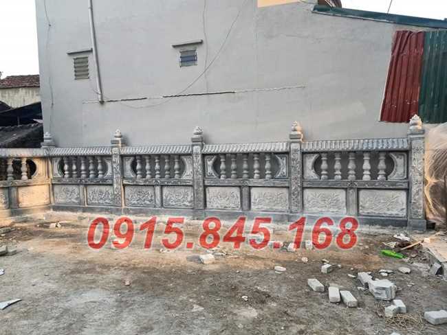 08+ Bờ tường hàng rào đá khối tự nhiên đẹp nhất