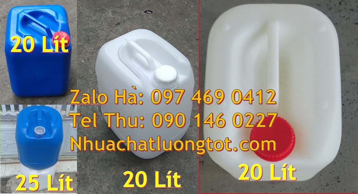 Bán can nhựa cỡ lớn 30l, can nhựa 20l đựng hóa chất,can nhựa giá rẻ hc