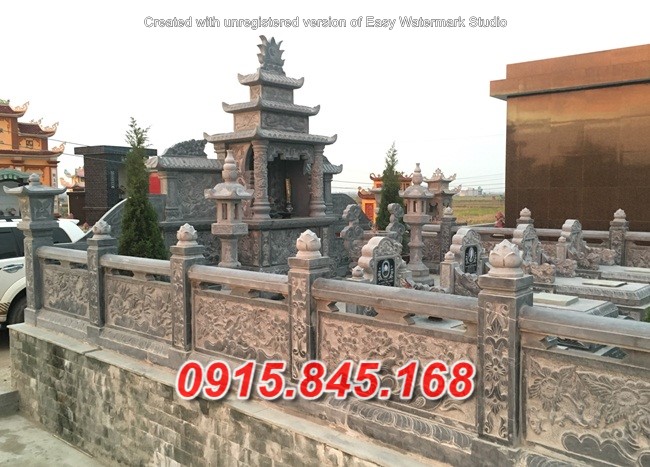 12+ Tường rào lan can bằng đá nguyên khối đẹp
