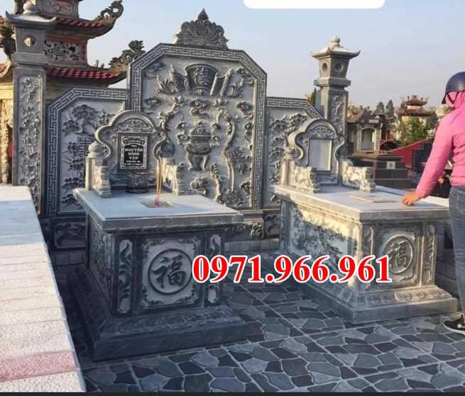 Mẫu lăng mộ đá tự nhiên nguyên khối đẹp bán tại quảng nam