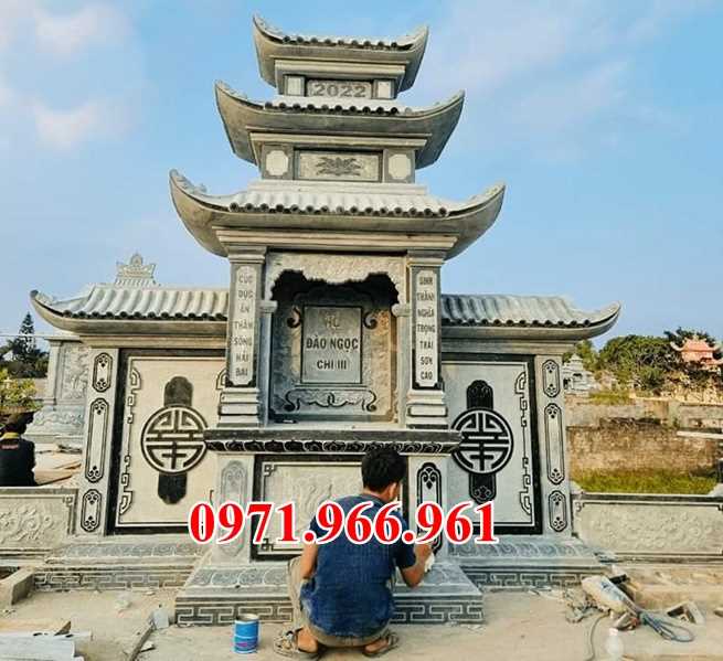 Mẫu lăng mộ đá tự nhiên nguyên khối đẹp bán tại quảng nam