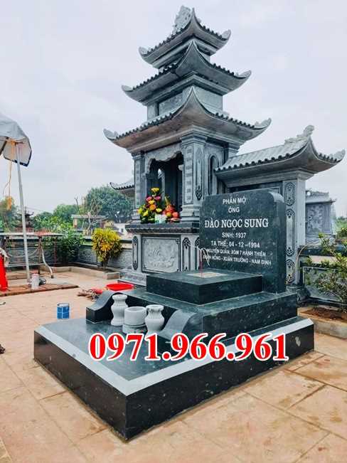 Mẫu lăng mộ đá tự nhiên nguyên khối đẹp bán tại quảng nam