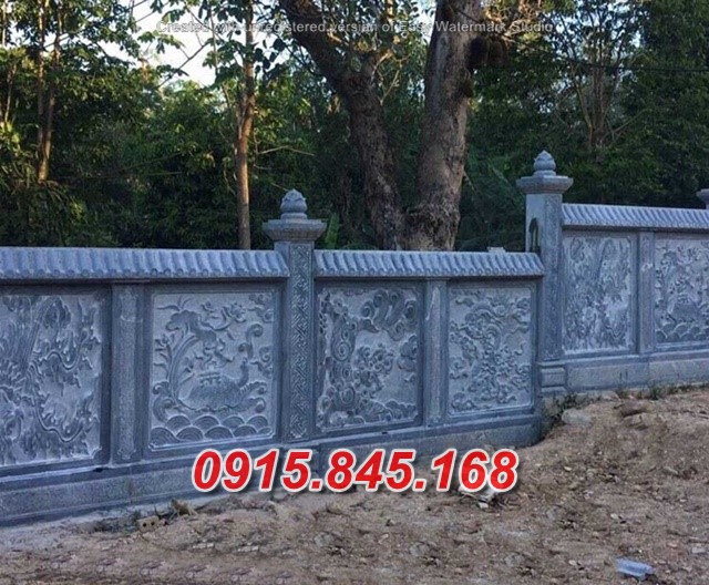15+ Hàng rào lăng mộ nhà mồ đá khối tự nhiên đẹp