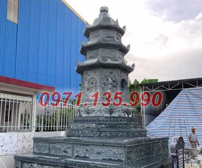 Mẫu mộ tháp bằng đá tự nhiên nguyên khối đẹp bán tại đà nẵng
