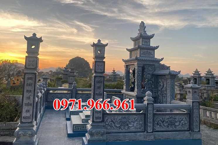 Mẫu lăng mộ đá tự nhiên nguyên khối đẹp bán tại Yên Bái