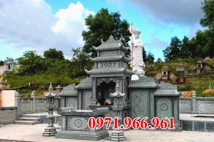 Mẫu lăng mộ đá tự nhiên nguyên khối đẹp bán tại Yên Bái