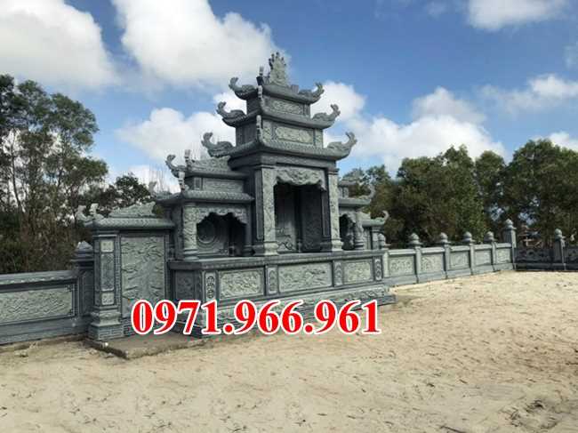 Mẫu lăng mộ đá tự nhiên nguyên khối đẹp bán tại Yên Bái