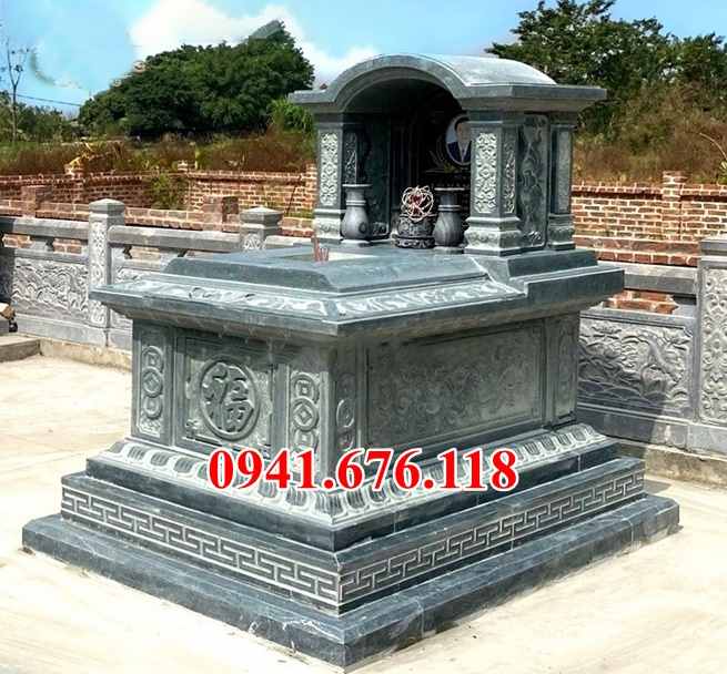 mẫu 430 mộ đá đẹp bán bình định - mồ mả gia đình ông bà bố mẹ