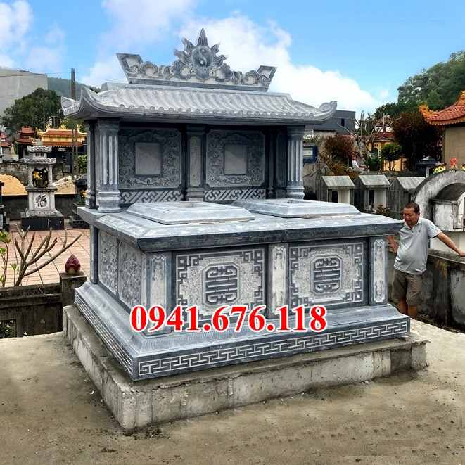 mẫu 430 mộ đá đẹp bán bình định - mồ mả gia đình ông bà bố mẹ