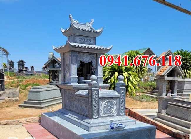 mẫu 430 mộ đá đẹp bán bình định - mồ mả gia đình ông bà bố mẹ