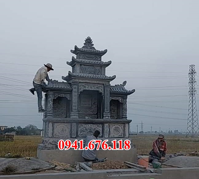 mẫu 632 mộ đá đẹp bán quảng nam mồ mả ông bà bố mẹ