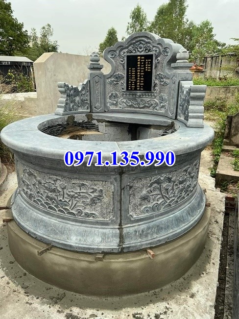 15 Mẫu mộ đá tròn tự nhiên nguyên khối đẹp bán tại Phú Yên mộ bằng đá