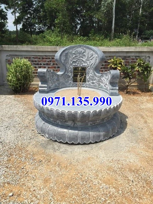 36 Mẫu mộ đá tròn tự nhiên nguyên khối đẹp bán tại Trà Vinh