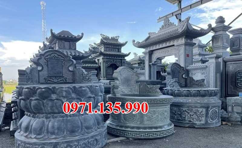 88 Mẫu mộ đá tròn tự nhiên nguyên khối đẹp bán Tiền Giang để tro cốt