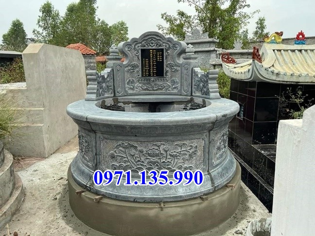 65 mẫu mộ đá tròn tự nhiên nguyên khối đẹp bán tại bắc giang