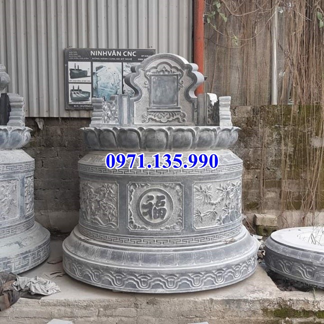 65 mẫu mộ đá tròn tự nhiên nguyên khối đẹp bán tại bắc giang
