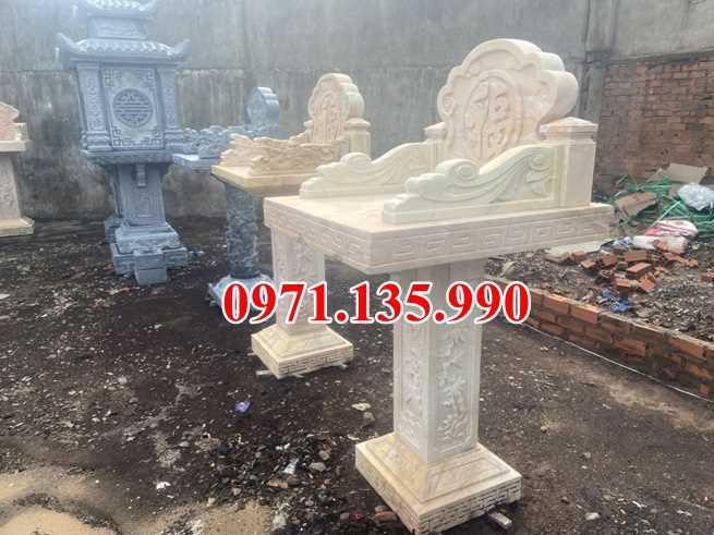 18 mẫu bàn thờ thiên bằng đá đẹp bán tại hà nội thờ ngoài trời