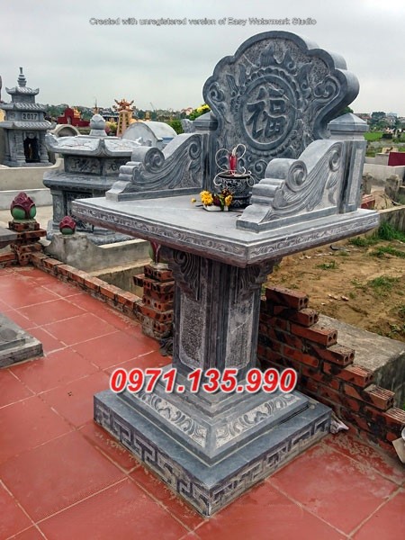 25 mẫu bàn thờ thiên đá đẹp bán tại quảng ninh có mái không mái che