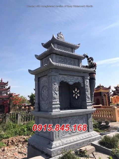 Mẫu 614 miếu thờ sơn thần đá đẹp bán kiên giang cây hương