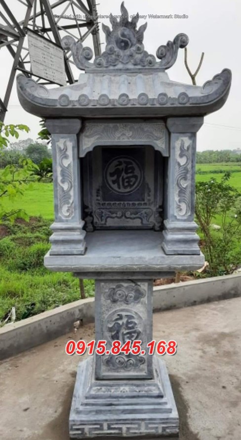 Mẫu 614 miếu thờ sơn thần đá đẹp bán kiên giang cây hương