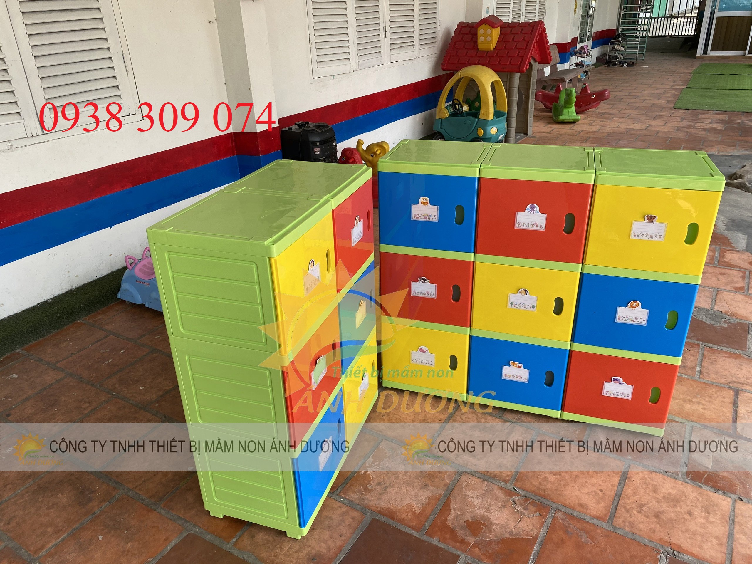 Tủ đựng cặp trẻ em bằng nhựa dành cho trường mầm non