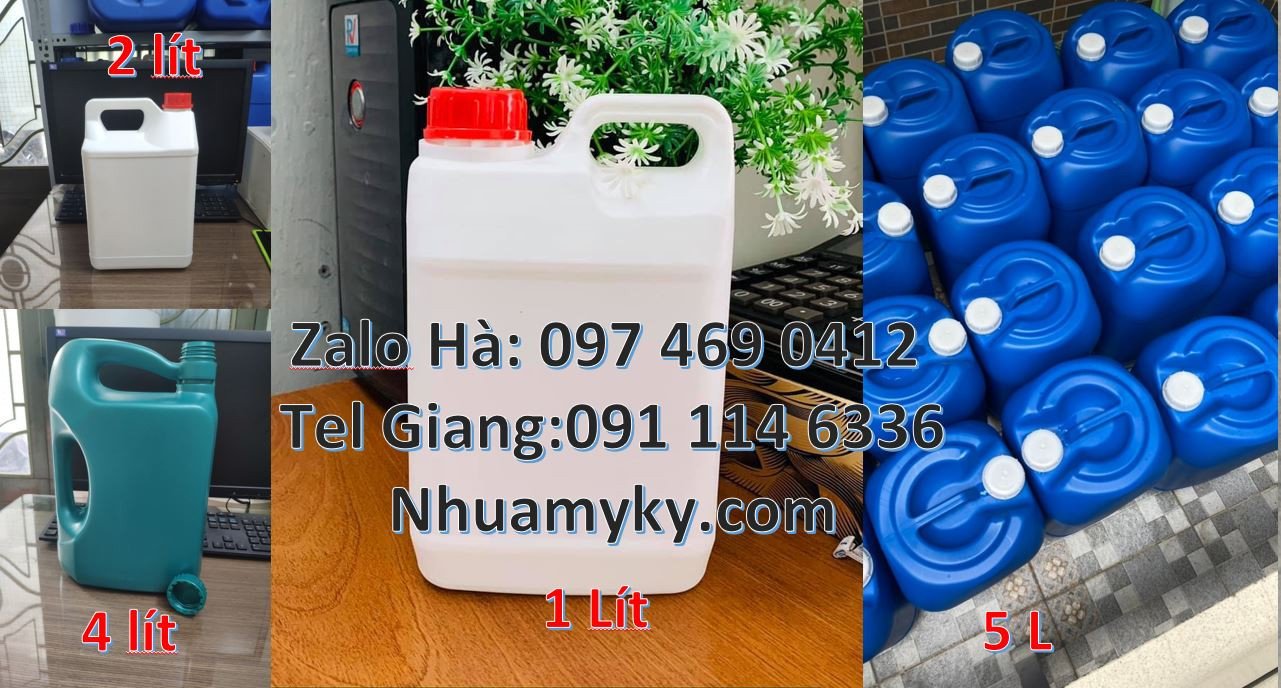 bán can nhựa 2l đựng nước mắm,can nhựa 1l đựng dầu rửa chén giá rẻ hcm