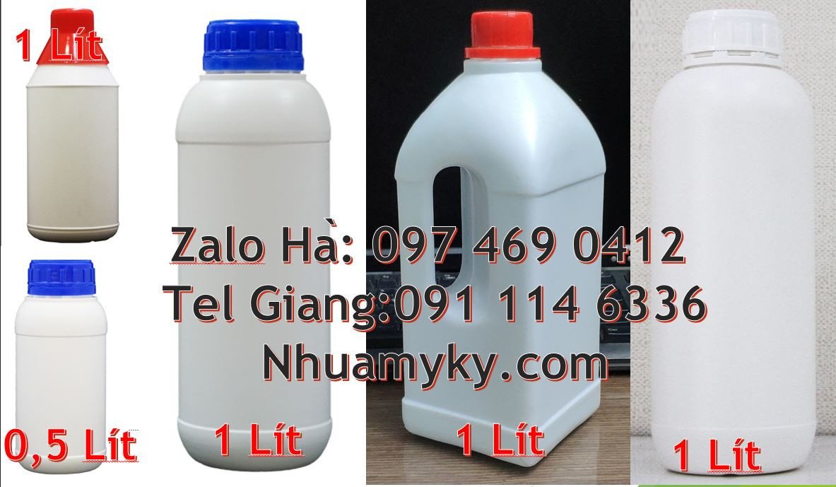 Bán chai nhựa 0.5l đựng hóa chất,chai nhựa 1l đựng nước uống,chai nhựa