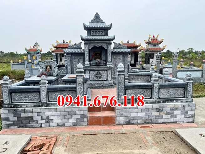 Mẫu 401 lăng mộ bằng đá bán khánh hoà nhà mồ ông bà bố mẹ dòng họ