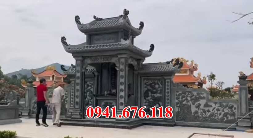 Mẫu 401 lăng mộ bằng đá bán khánh hoà nhà mồ ông bà bố mẹ dòng họ