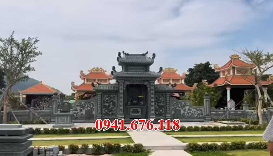 Mẫu 401 lăng mộ bằng đá bán khánh hoà nhà mồ ông bà bố mẹ dòng họ