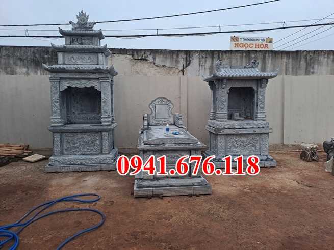 mẫu 421 lăng mộ bằng đá bán kiên giang nhà mồ ông bà  dòng họ phu thê