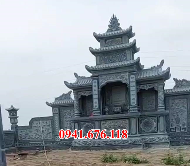 mẫu 421 lăng mộ bằng đá bán kiên giang nhà mồ ông bà  dòng họ phu thê