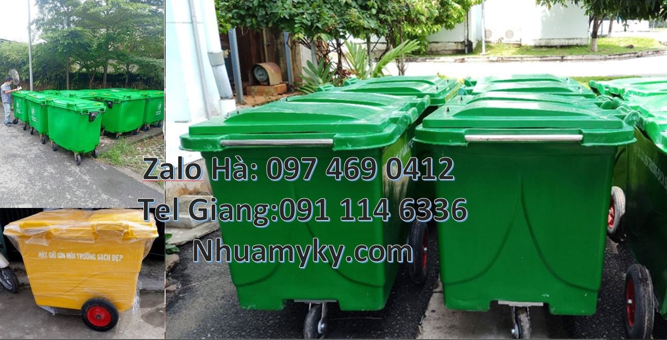 bán xe thu gom rác cỡ lớn 1000l.xe gom rác 660l có bánh xe giá rẻ hcm