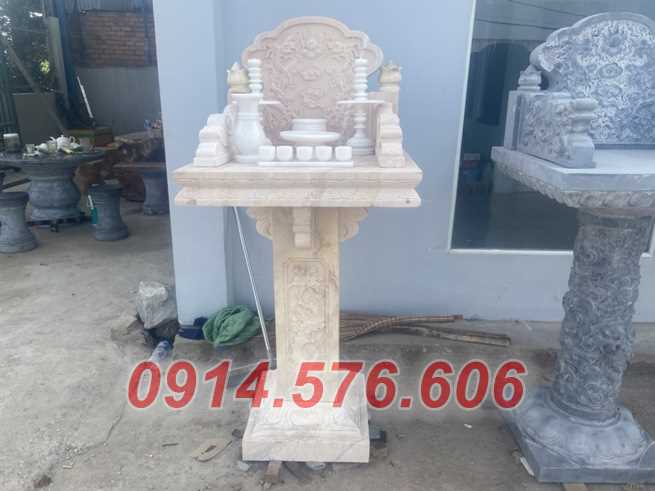 25 Hương án thờ thiên địa bằng đá nguyên khối đẹp nhất