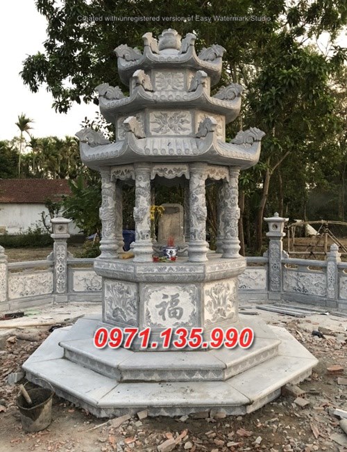 36 mẫu mộ lục giác bằng đá tự nhiên nguyên khối bán vĩnh long mộ đá