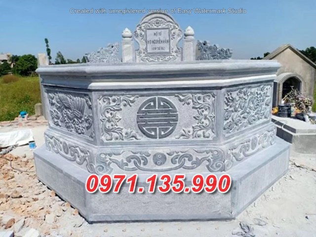 36 mẫu mộ lục giác bằng đá tự nhiên nguyên khối bán vĩnh long mộ đá