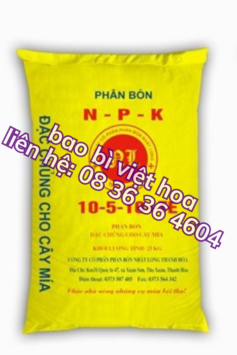BAO BÌ PHÂN BÓN CHẤT LƯỢNG - THIẾT KẾ MIỄN PHÍ -GIAO HÀNG NHANH
