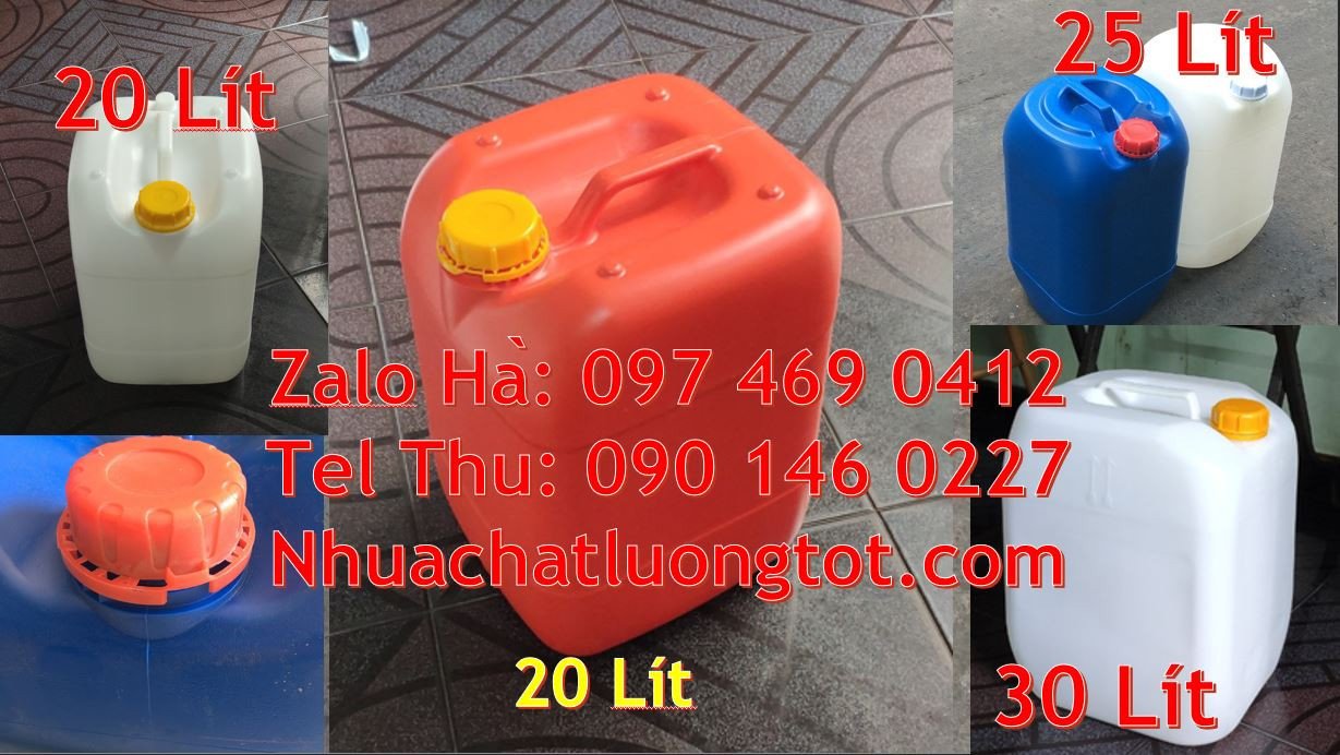 Bán can nhựa lớn 20l,can nhựa 25l đựng xăng dầu,can nhựa hdpe giá rẻ